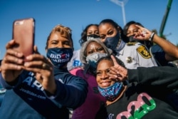 Black women have one of the highest turnout rates among American voters and are increasingly more powerful at the ballot box. Picture taken Nov. 2, 2020.