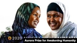 Fartuun Adan and her daughter Ilwad Elman operate Elman Peace, an organization that helps victims of sexual violence and works to rehabilitate and provide job training to child soldiers in Somalia. (Photo courtesy Aurora Prize for Awakening Humanity)