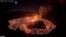 Danau lava terlihat naik dari dalam kawah Halema'uma'u gunung berapi Kilauea di Hawaii, AS 5 Januari 2023. (US Geological Survey/Handout via REUTERS)