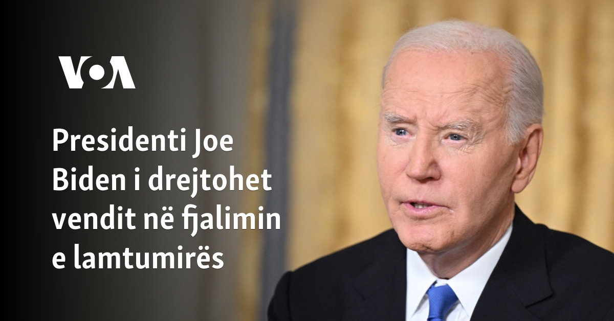 Presidenti Joe Biden i drejtohet vendit në fjalimin e lamtumirës