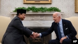 Presiden Prabowo Subianto bertemu Presiden AS Joe Biden di Gedung Putih, hari Selasa siang (12/11).