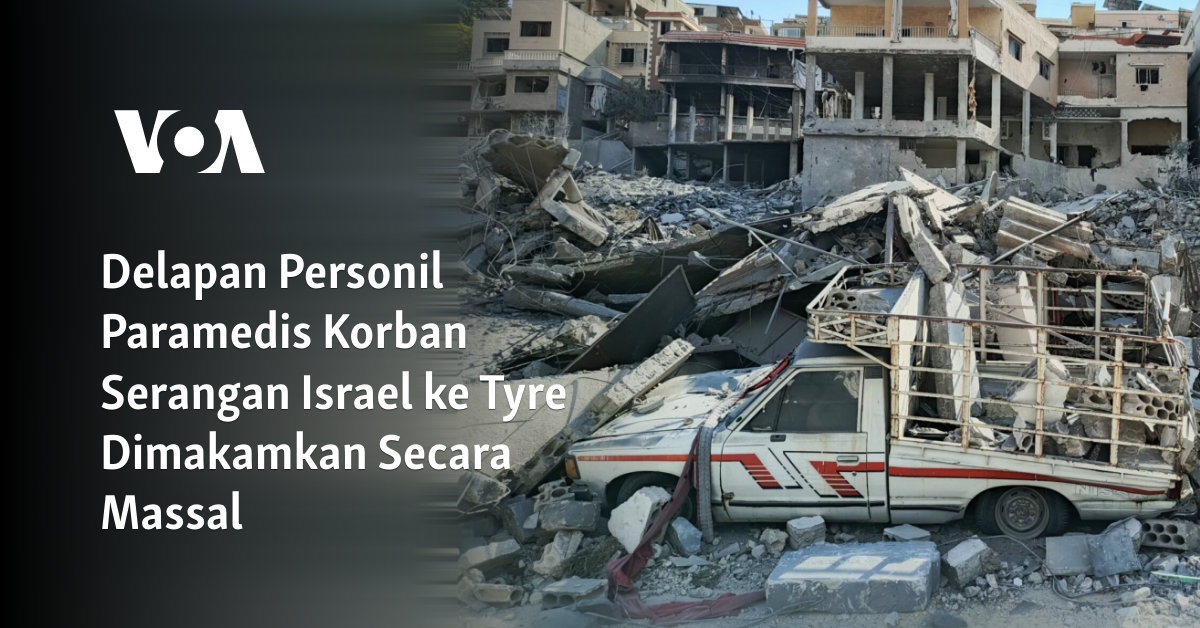 Delapan Personil Paramedis Korban Serangan Israel ke Tyre Dimakamkan Secara Massal