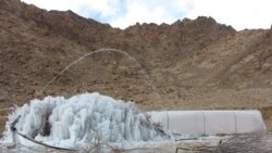 Photo Ice Stupa Artificial Glacier Project