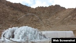 Photo Ice Stupa Artificial Glacier Project