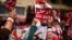 Protesters opposing Egyptian President Mohamed Morsi hold up signs during a protest in Tahrir Square in Cairo, July 2, 2013. 