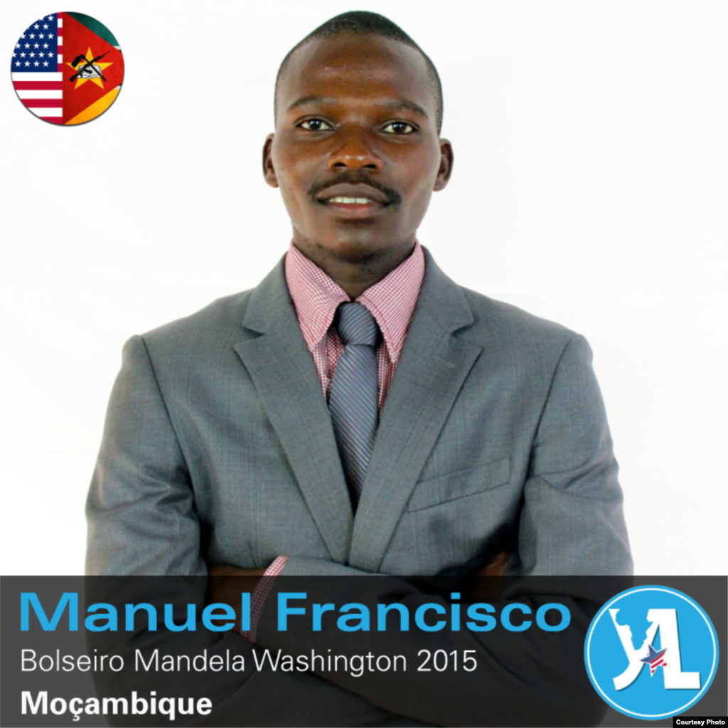 Manuel Francisco - participante moçambicano do programa Mandela Washington Fellowship 2015