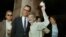Newlyweds Marilyn Monroe, right, and Arthur Miller are shown after their civil wedding ceremony in White Plains, N.Y., June 29, 1956.