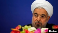 FILE - Iran's President Hassan Rouhani.