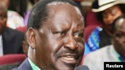 Raila Odinga akizungumza baada ya kukabidhiwa hati na IEBC 