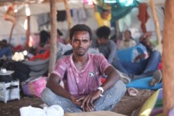 Kafla Gabragargis, 25, fled Ethiopia and now lives in Um Rakouba camp in Sudan, having no contact with any of his friends or family. Dec. 10, 2020. (Mohaned Bilal/VOA)