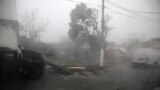 Damage and flooded streets are seen after the area was hit by Hurricane Maria in Guayama, Puerto Rico, Sept. 20, 2017.