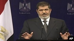 Presiden Morsi mengatakan dalam pidato televisi Selasa malam (2/7) bahwa ia tidak akan didikte dalam urusan domestik ataupun luar negeri.
