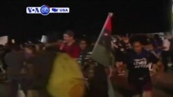 VOA60 America- New protests in Ferguson after demonstrations mark one year since death of Michael Brown- August 11, 2015