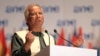 FILE - Nobel Prize laureate Muhammad Yunus speaks at the One Young World summit at Soccer City in Johannesburg, South Africa, Oct. 2, 2013.