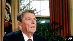 El presidente Ronald Reagan pronunció un emocionado discurso tras conocerse la tragedia del Challenger.