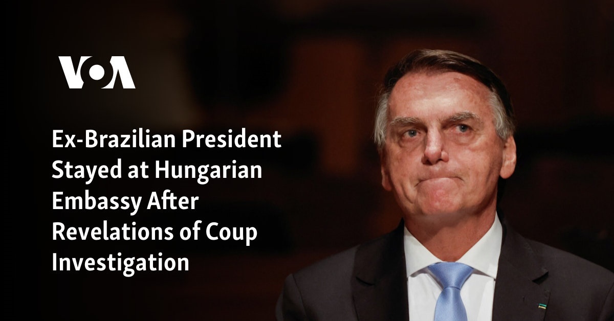 Ex-Brazilian President Stayed at Hungarian Embassy After Revelations of Coup Investigation