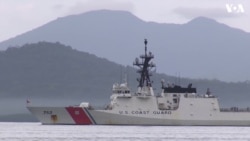 美国海警队在南中国海菲律宾前沿水域参与联训
