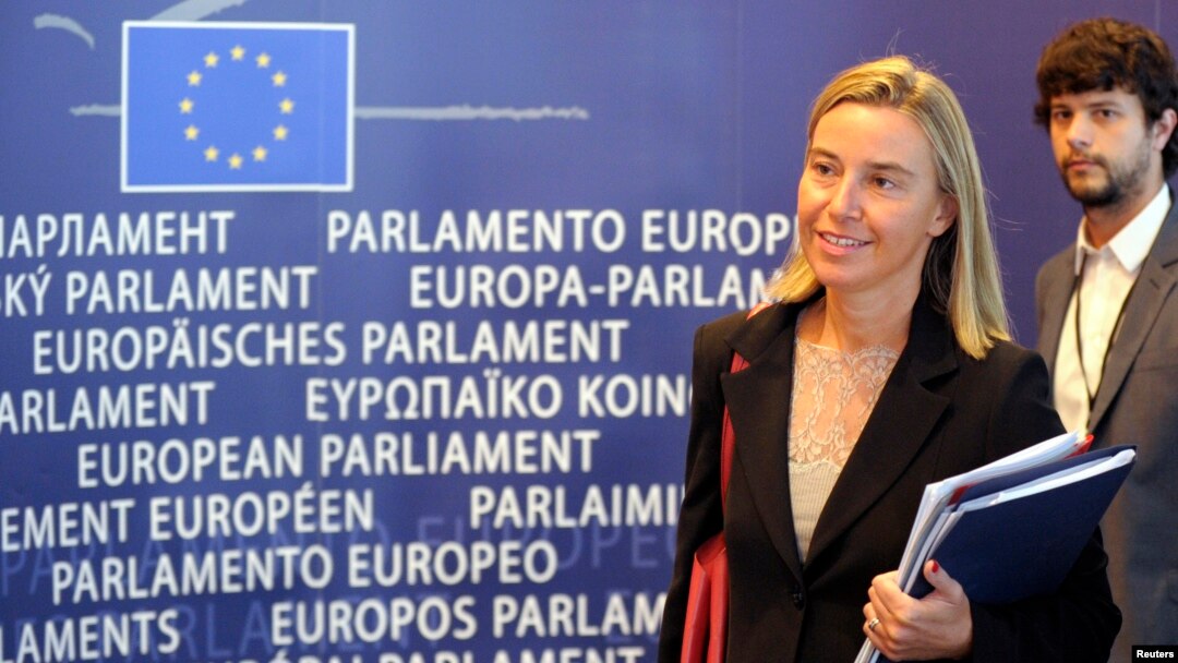 Italijanska šefica diplomatije, Federika Mogerini u Evropskom parlamentu, 2. septembar 2014.