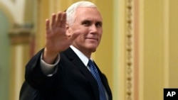 Wakil Presiden Amerika Serikat Mike Pence (foto: dok). 