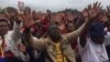 FILE: MDC activists attending a rally addressed by Nelson Chamisa in Gweru, Midlands province.