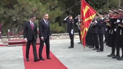 Полскиот претседател во Скопје