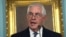 FILE - Secretary of State Rex Tillerson speaks at the State Department in Washington, Aug. 15, 2017.