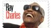 Ray Charles Forever stamp and album cover