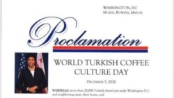 Washington Belediye Başkanı Bowser'in 'Dünya Türk Kahvesi Günü' ilanı