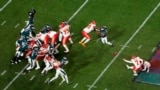 FILE - Kansas City Chiefs place kicker Harrison Butker (7) kicks the game-winning field goal in the second half of the NFL Super Bowl 57 football game, against the Philadelphia Eagles Sunday, Feb. 12, 2023, in Glendale, Ariz. (AP Photo/David J. Phillip, File)