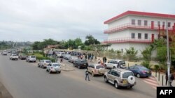 Le lycée Blaise Pascal de Libreville à la reprise des écoles après les vacances d'été le 16 septembre 2016.