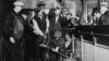 U.S. Prohibition agents destroy a bar in an undated photo held by the National Archives and Records Administration. 