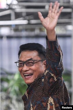 Kepala Staf Kepresidenan Republik Indonesia, Moeldoko usai konferensi pers di Jakarta, 3 Februari 2021 (Foto: Antara/Reuters)