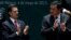 Mexico's President Enrique Pena Nieto (L) applauds with Mexico Interior Minister Miguel Angel Osorio Chong during a ceremony to sign into law a new-anti corruption legislation, at the National Palace in Mexico City, May 4, 2015. 