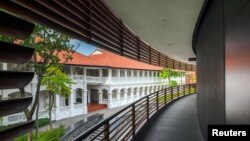A view shows the Capella Hotel, the venue for the June 12 summit between U.S. President Donald Trump and North Korean leader Kim Jong Un, on Singapore's resort island of Sentosa, in this undated handout obtained by Reuters on June 7, 2018. 