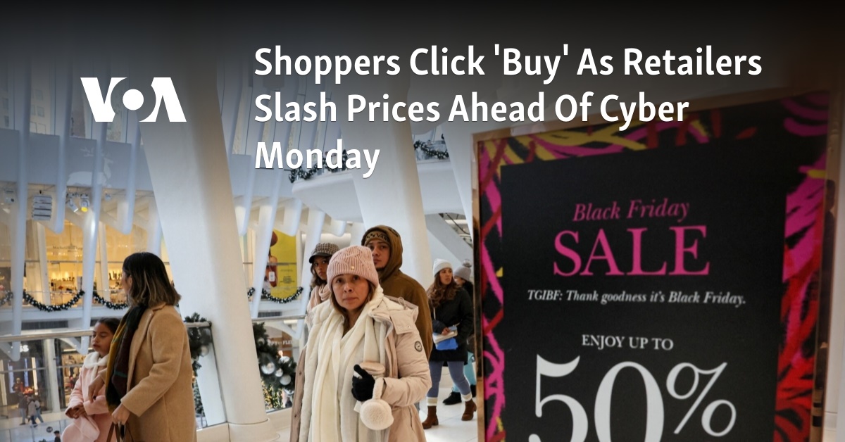 Shoppers Click 'Buy' As Retailers Slash Prices Ahead of Cyber Monday