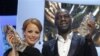 Omar Sy en compagnie de l'actrice Berenice Bejo 