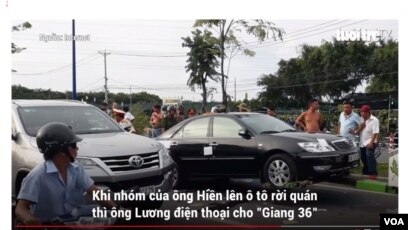 Một cảnh tại hiện trường. (Hình: Trích xuất từ video của Báo Tuổi Trẻ)