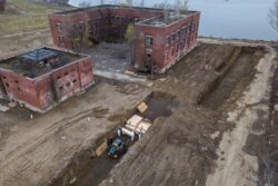 Drone pictures show bodies being buried on New York's Hart Island amid the coronavirus disease