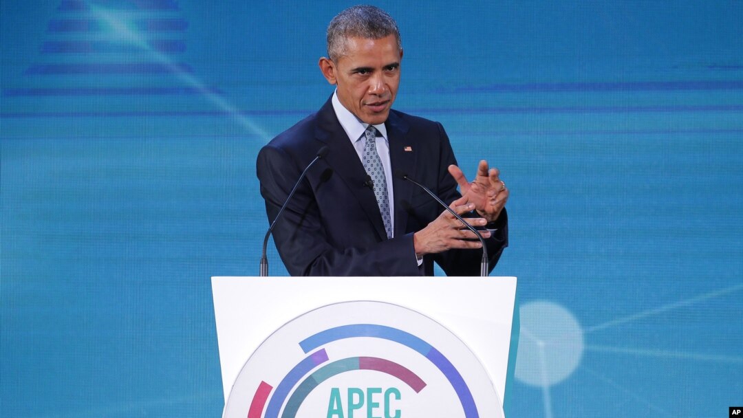 Tổng thống Mỹ Barack Obama phát biểu tại Manila, Philippines, ngày 18/11/2015.