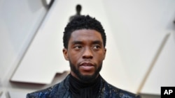 'Chadwick Boseman, Fev. 24, 2019, Dolby Theatre em Los Angeles. (Photo by Jordan Strauss/Invision/AP)