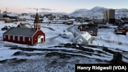 资料照片：格陵兰首府努克。(2025年1月14日)