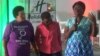 UNkosikazi Jenni Williams loNkosazana Magodonga Mahlangu loNkosikazi Lynettee Karenyi Kore basemhlanganweni weZimbabwe Gender Commission koBulawayo.