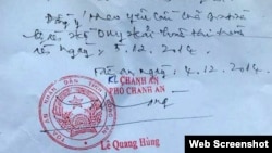 Phó Chánh án Tòa án Nhân dân tỉnh Long An, Ông Lê Quang Hùng, ký lệnh hoãn tử hình đối với anh Hồ Duy Hải, ngay trước ngày bản án được thi hành 