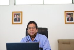 Rektor UNS Solo, Prof Jamal Wiwoho, dalam jumpa pers secara daring, Selasa, 21 Juli 2020. (Foto: Humas UNS)