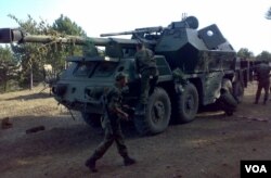 რუსეთის არმიის ტროფეი, საქართველოს არმიის 152 mm SpGH DANA, სენაკის ბაზა, 2008 წელი