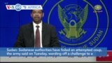 VOA60 Africa- Sudanese authorities have foiled an attempted coup, the army said on Tuesday