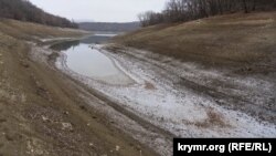 Партизанское водохранилище в окрестностях Симферополя.