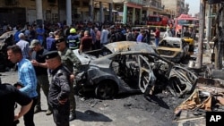 انفجار یک خودرو در بازار میوه تره بار بغداد