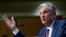 FILE - Federal Reserve Board Chair Jerome Powell testifies on Capitol Hill in Washington, July 17, 2018. 