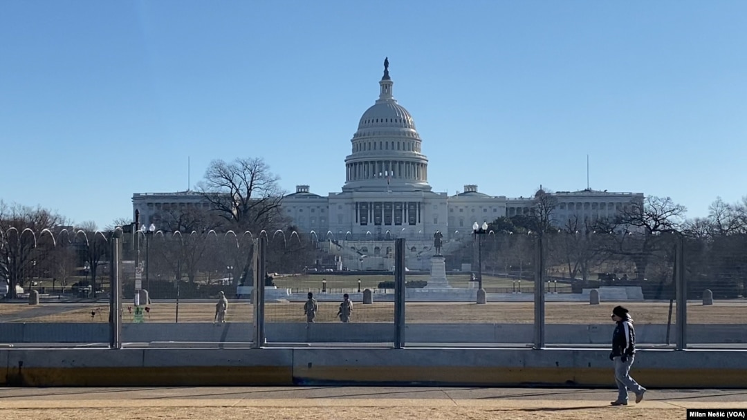 美國國會大廈在參議院展開對前總統特朗普彈劾審判前一天。